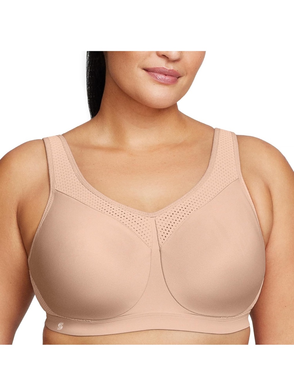 Glamorise Soft Nude Support Sports Bra
